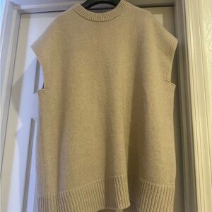 Theory Beige Theory Sleeveless Sweater